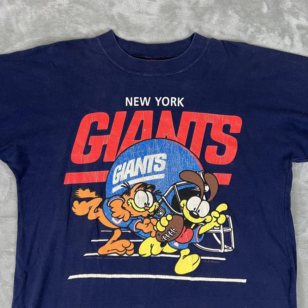 Vintage New York Giants Shirt Mens Large Blue NFL Football GARMENTGRAPHICS 90s - Picture 2 of 9
